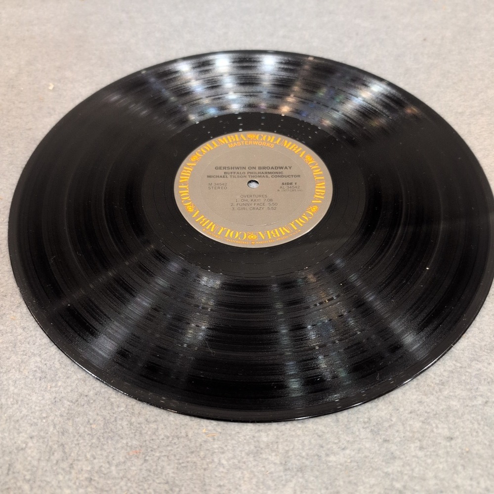 Michael Tilson Thomas Gershwin on Broadway Buffalo Philharmonic Vinyl LP M 34542 - Picture 4 of 4